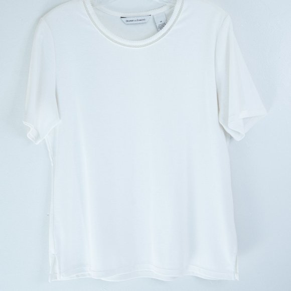Draper’s and Damon’s Women's Casual Top Color White Size Med - Picture 1 of 6
